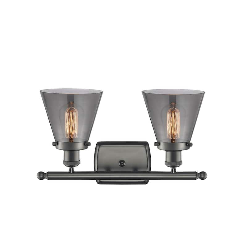 Innovations Lighting Small Cone 2 Light 16" Wide Vanity Light