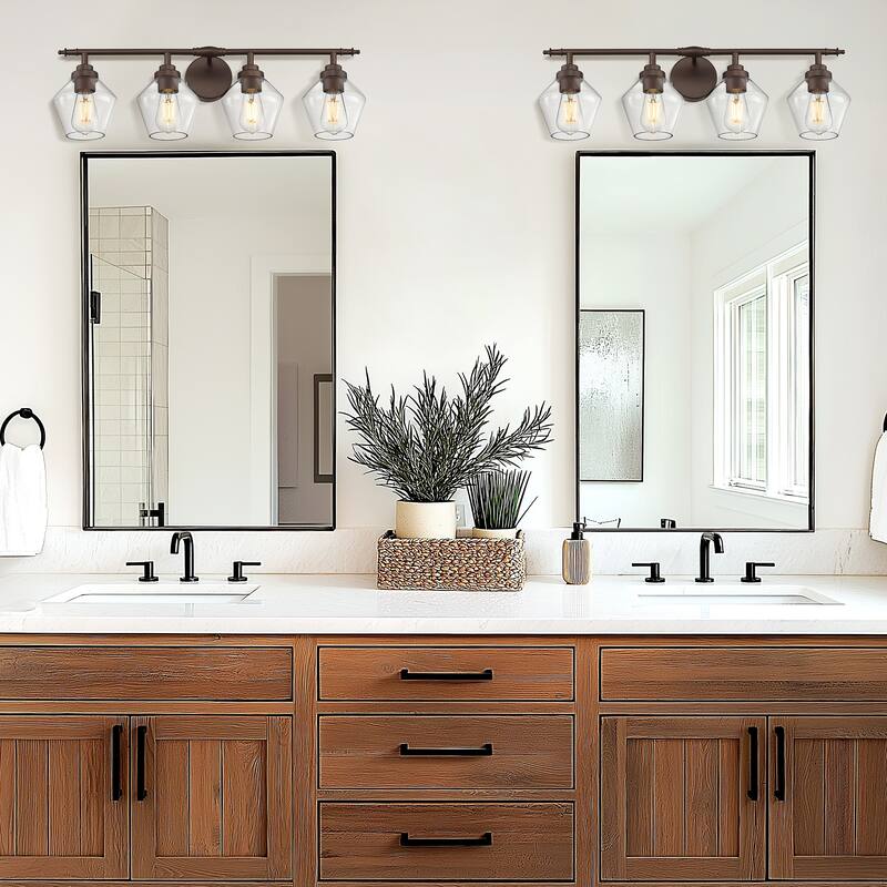 3/4-Light Modern Bathroom Vanity Light