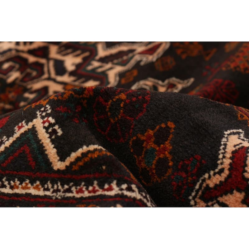 Teimani Black Rug 3'9" x 6'7" - 3'9 x 6'7