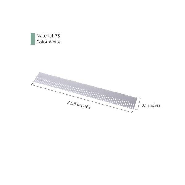 YBM Home Adjustable White Plastic Grid Drawer Dividers 3-Pack, be2178
