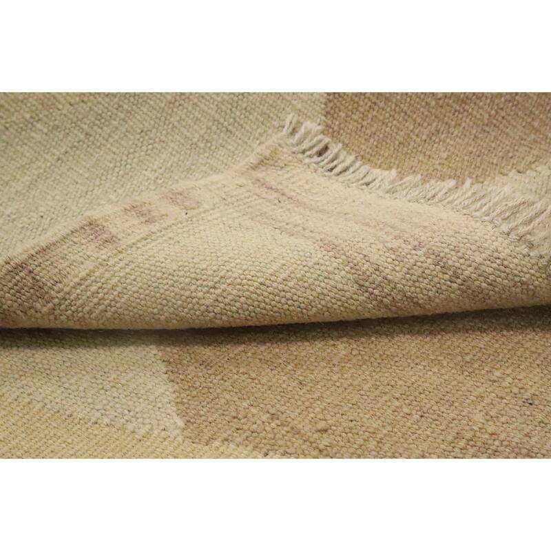 Hand Woven Oriental 100% Wool Carpet Southwestern Modern Multi-Colored Kilim Runner Rug - 5' 10'' X 2' 0''