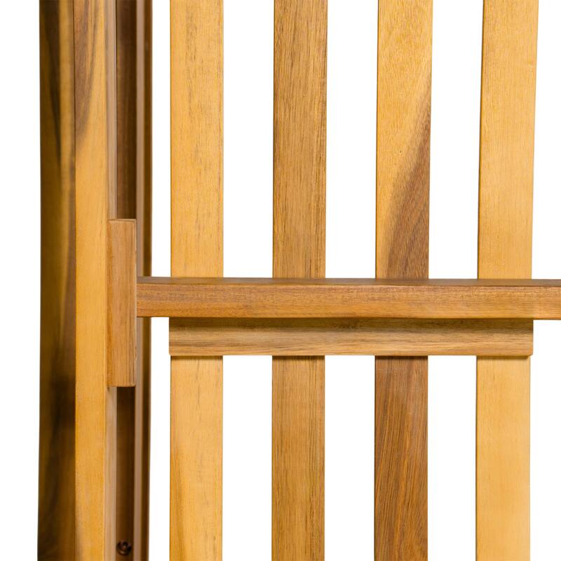 Patio Wooden Twin Size Porch Swing Daybed with 4 Hanging Ropes