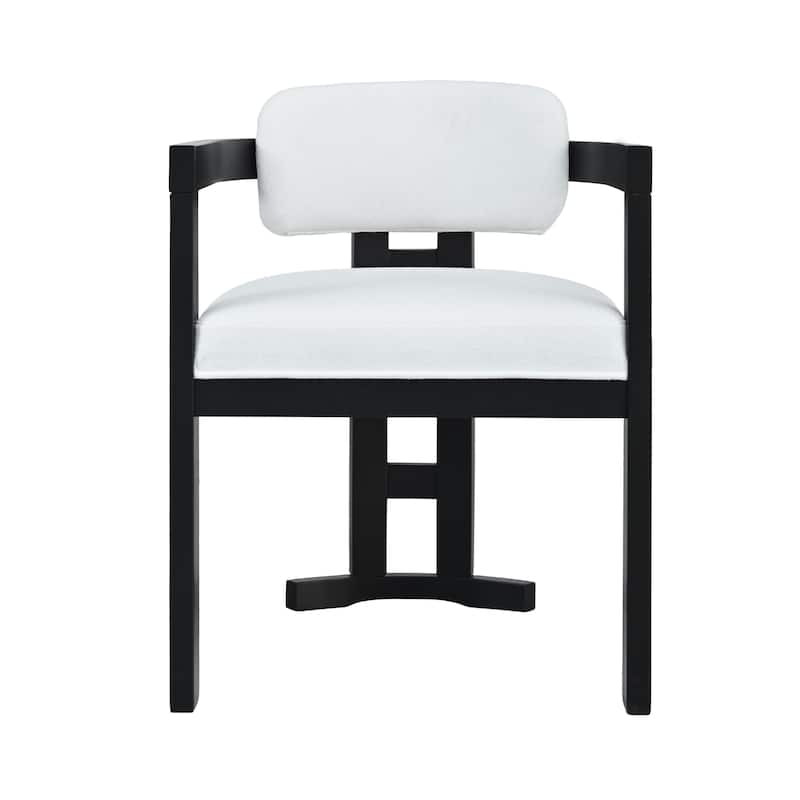 Christopher Knight Home - Evelyn Upholstered Rubberwood Dining Chairs for Stylish and Comfortable Dining Spaces (Set of 2)