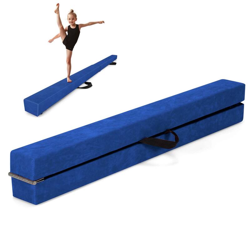 Costway 8 FT Folding Gymnastic Beam with Anti-slip Base Pine Wood - See Details