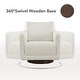 preview thumbnail 37 of 67, Spruce & Spring Rebecca Swivel Accent Chair Armchair with Back Cushion