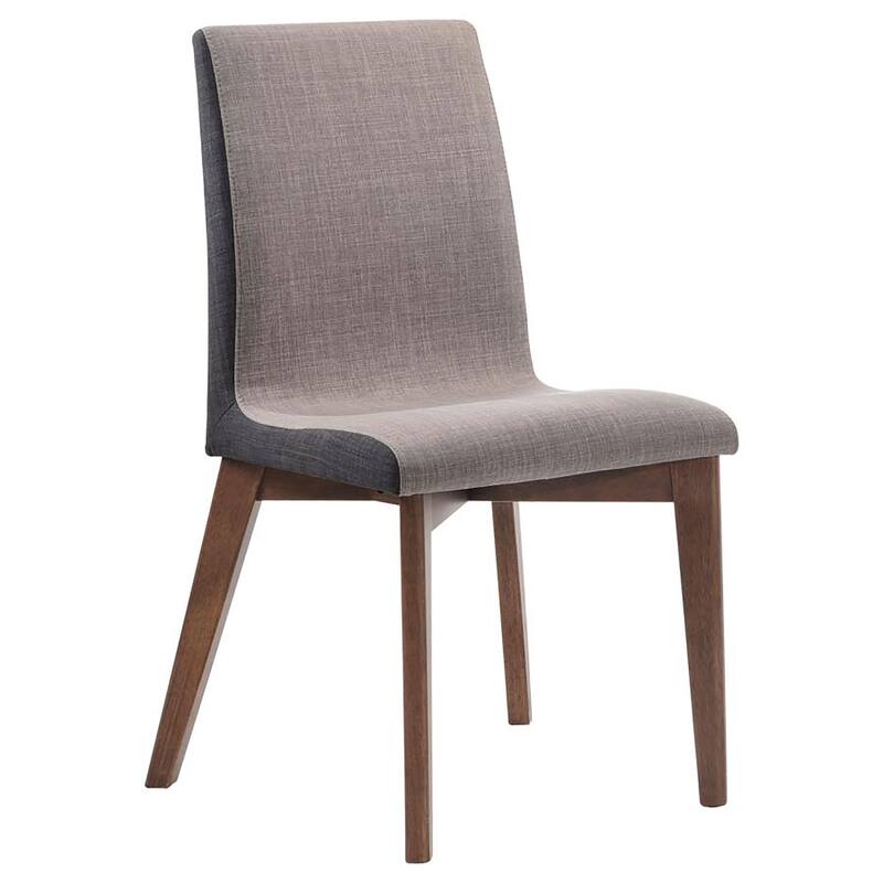 Upholstered Side Chairs,Wooden Dining Chair (Set of 2) - Grey