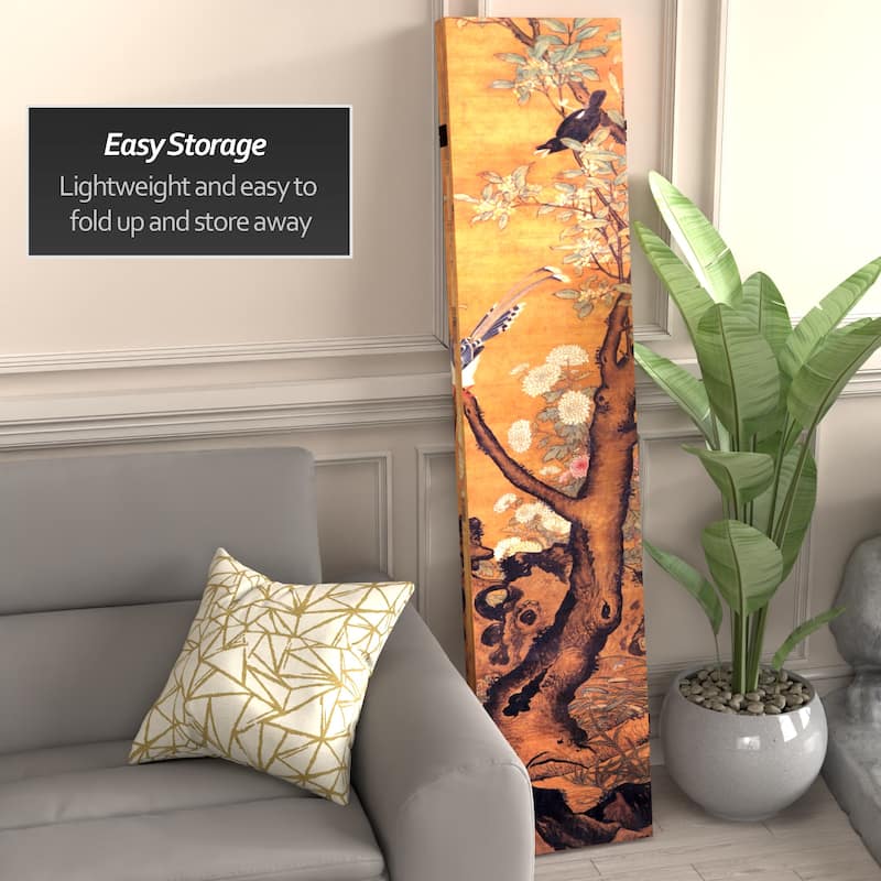 Canvas Double-sided 6-foot Chinese Landscapes Room Divider (China) - 70.8 x 48