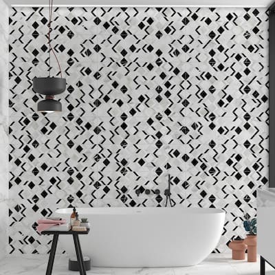 The Tile Life Decadence 12x40 White Ceramic Wall Tile