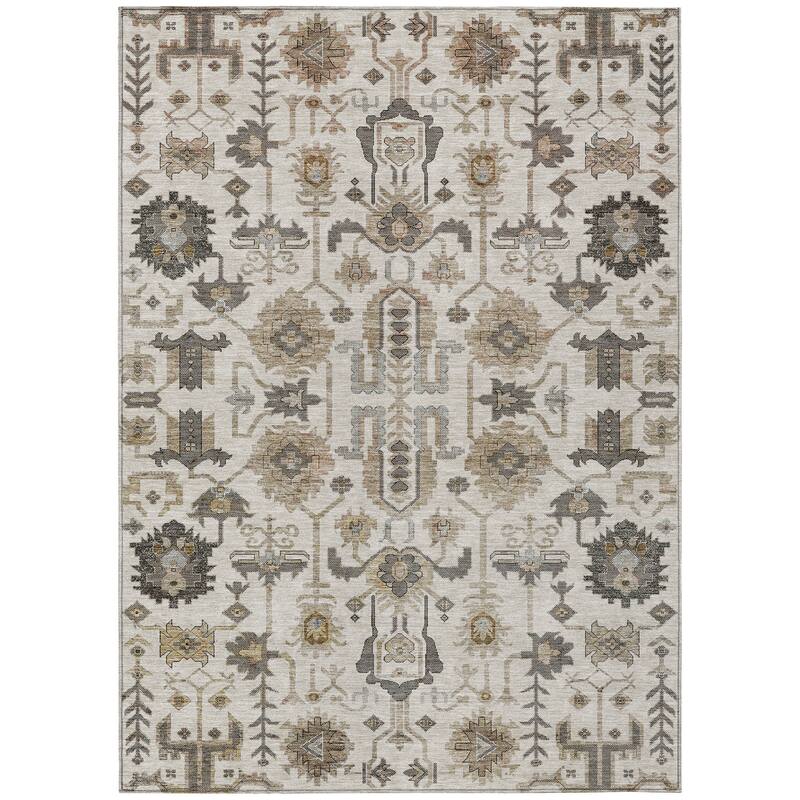 Machine Washable Indoor/ Outdoor Chantille Boho Rug