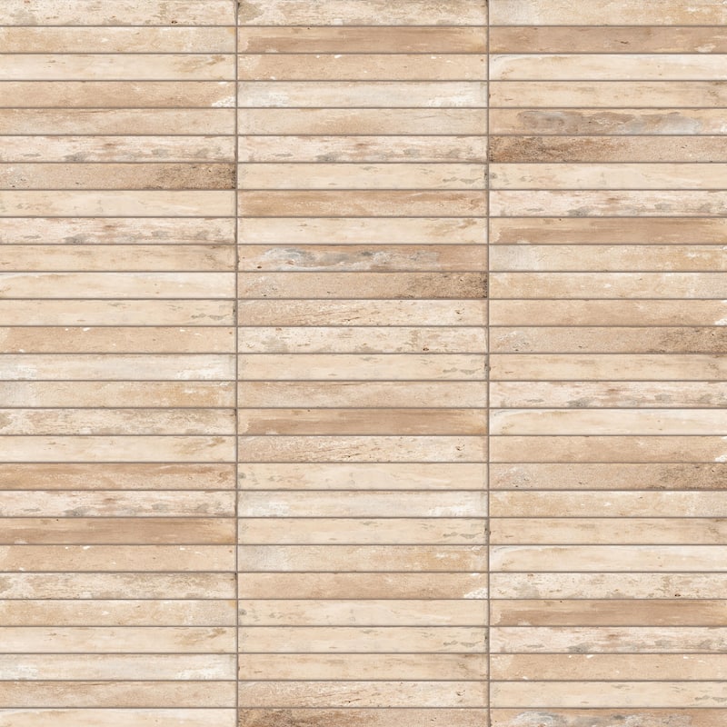 Merola Tile Sedona Sand 1-7/8" x 17-3/4" Porcelain Floor and Wall Tile