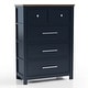preview thumbnail 15 of 26, Furniture of America Althea Modern Farmhouse 3-Piece Wood Chest and 2 Nightstand Bedroom Set