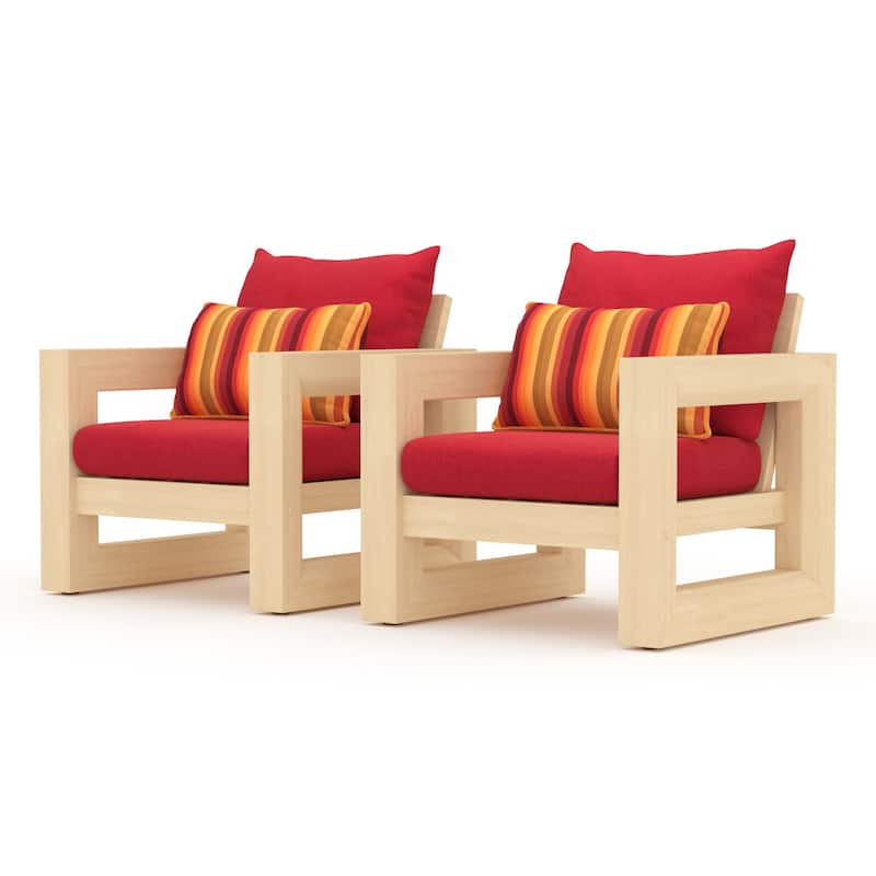 Benson 8 Piece Sunbrella Outdoor Patio Sofa & Club Chair Set