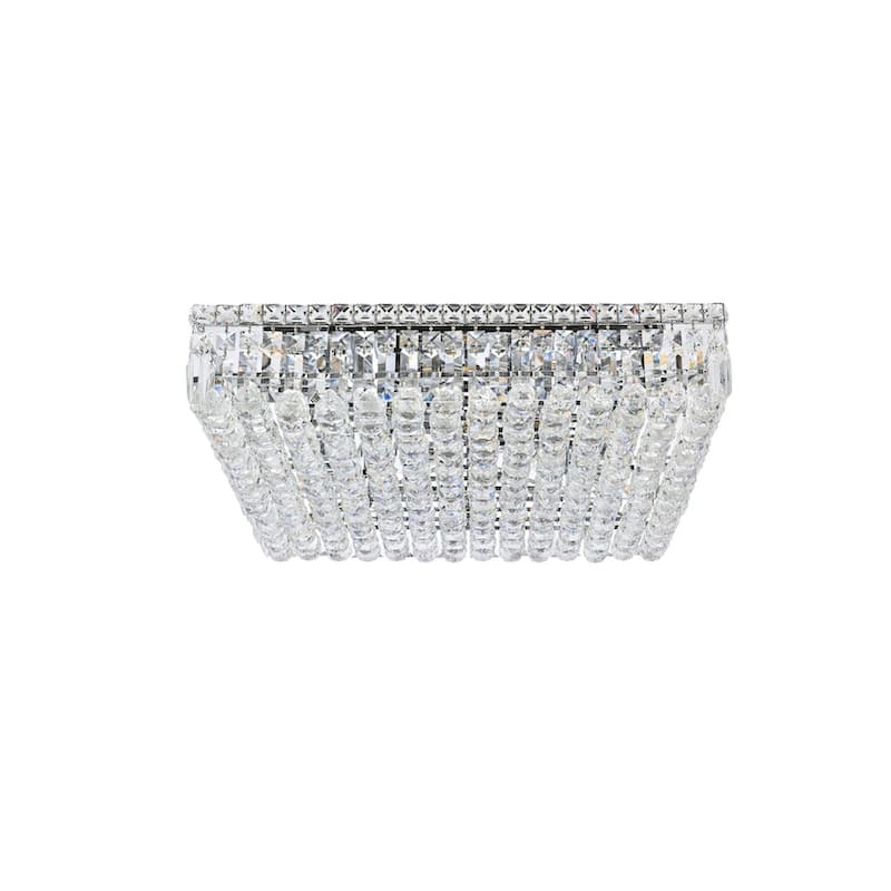 Somette Lausanne 9-light 24-inch Flush-Mount Chandelier - 24 Inch