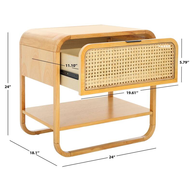 SAFAVIEH Odalys 1-Drawer Nightstand (Fully Assembled)