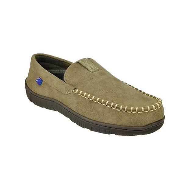 Shop George Men Memory Foam Moccasin Slippers Overstock 28980672
