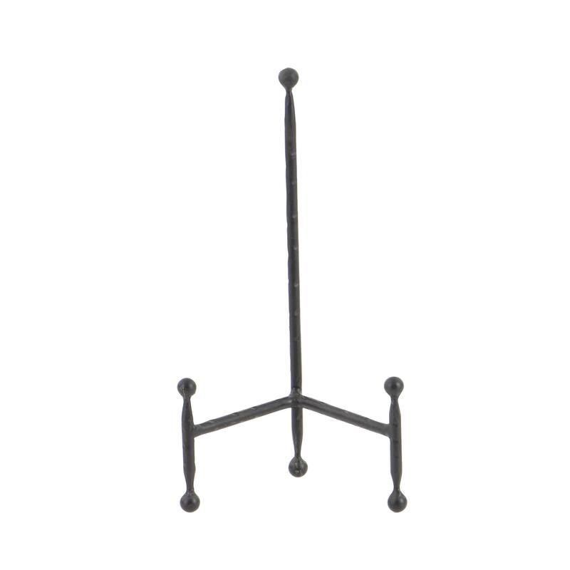 Metal Slim Display Easel with Ball Accents - Set of 3 Black or Gold - Roche River Decor