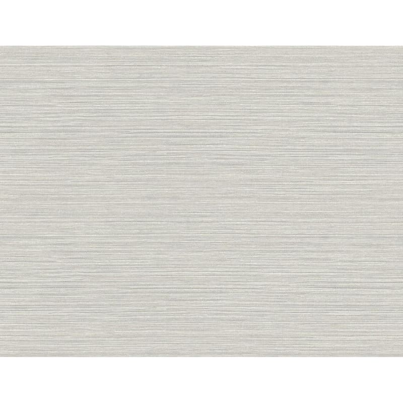 Seabrook Designs Vinyl Grasscloth Unpasted Wallpaper - 27 in. W x 27 ft. L - Light Grey
