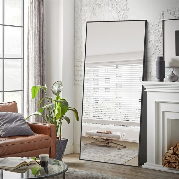 BED & BATH BEYOND ウォールミラー 　鏡　ミラー　46x56 Glam Large Rectangular Full-length Floor Mirror Wall Mount for