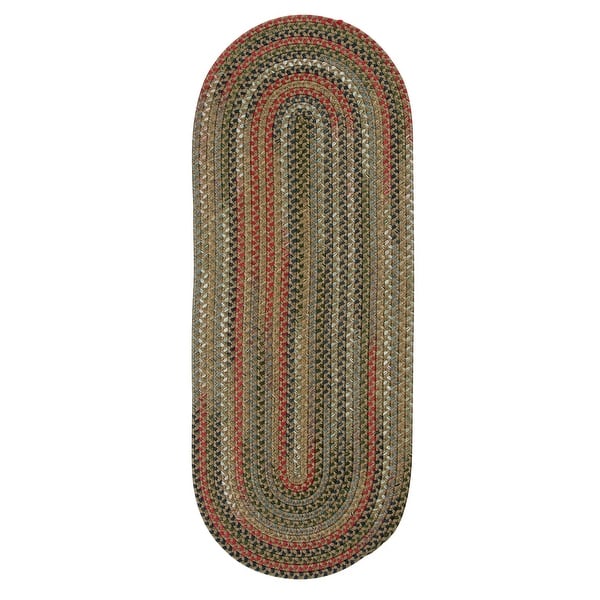 slide 2 of 16, Colonial Mills Wayland Rustic Farmhouse Braided Multicolor Runner Rug