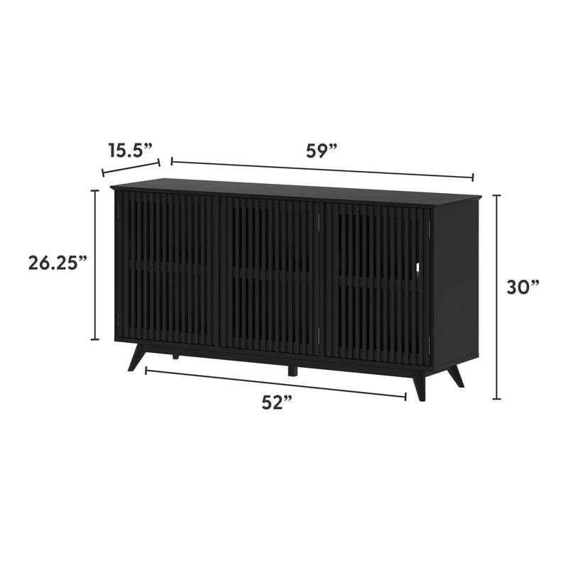 Plank and Beam Mid-Century Modern Buffet Sideboard/TV Stand