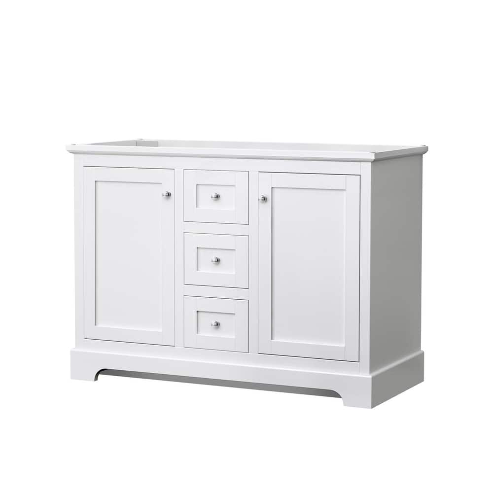 Wyndham Collection Avery 48" Double Free Standing Vanity Cabinet Only