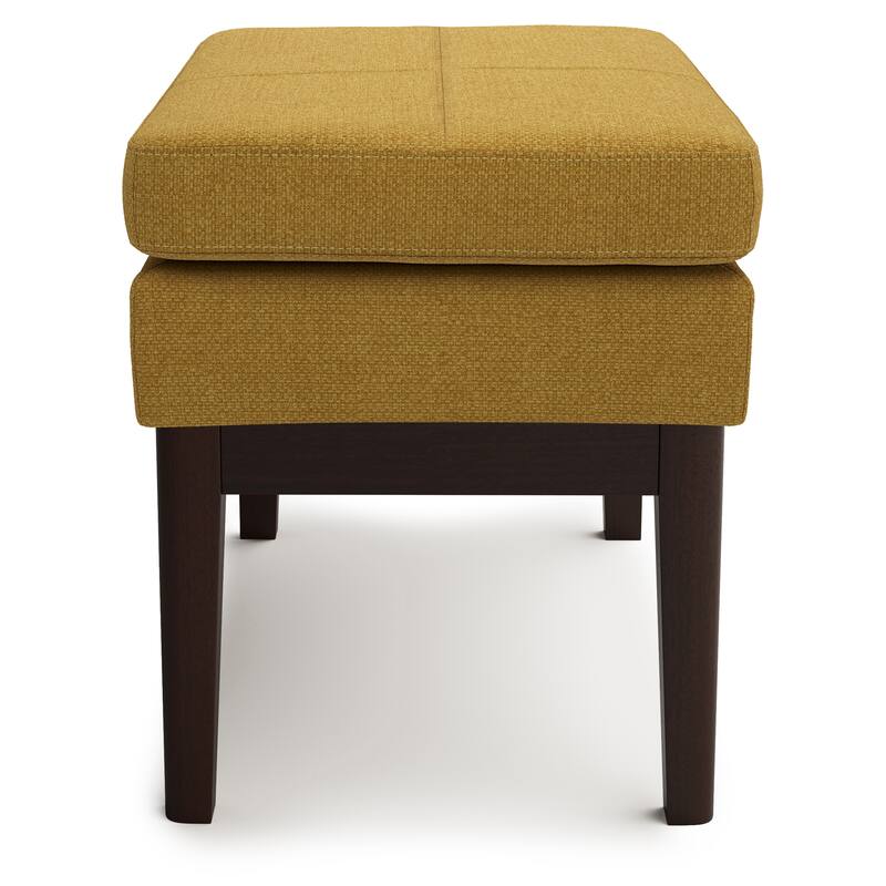 WYNDENHALL Bragg 27 inch Wide Mid Century Small Ottoman Bench