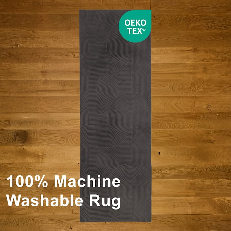 ECARPETGALLERY Elion Modern Machine Washable Area Rug