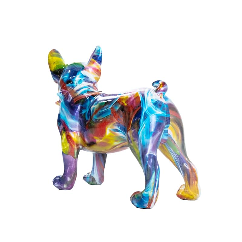 Interior Illusions Plus Smoke Art Bulldog Ears Up - 9.5" long