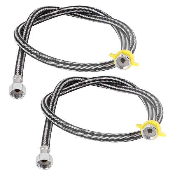 Unique Bargains Bathroom Flexible Pipe Washing Machine Shower Hose