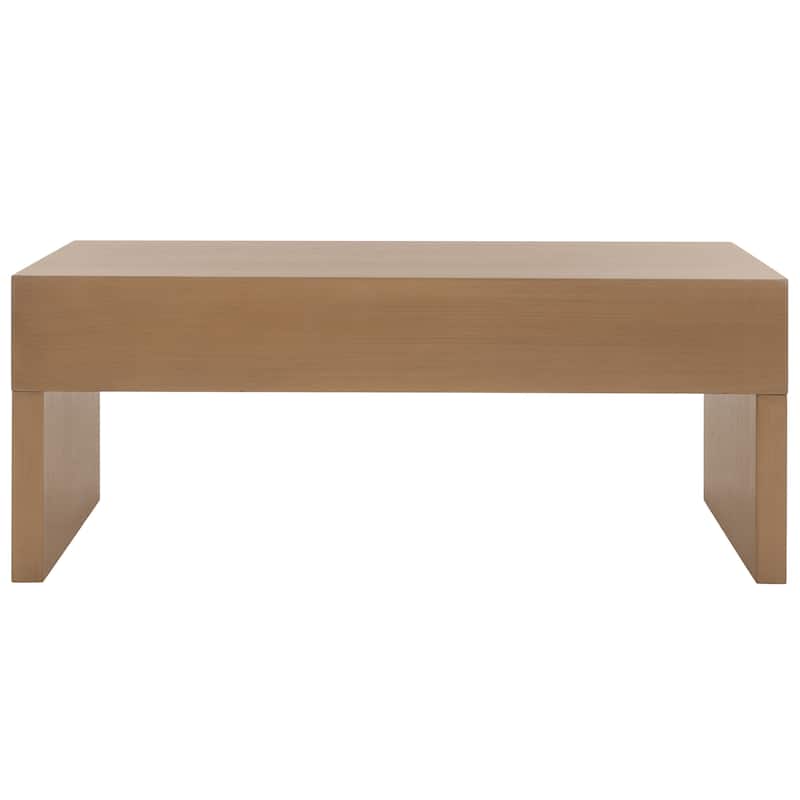 SAFAVIEH Home Collection Rune Coffee Table W/ Drawers - 47" L x 24" D x 20" H