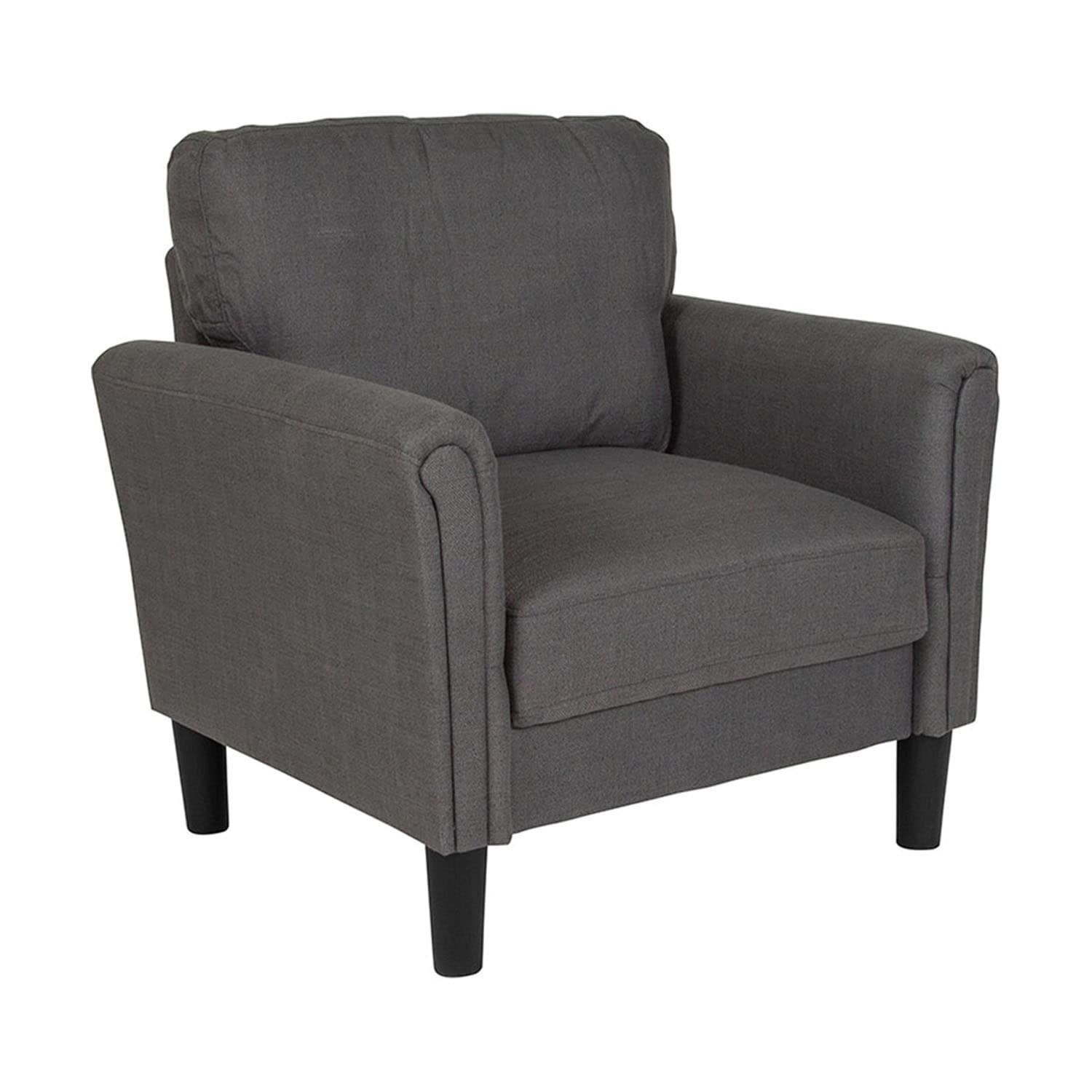 Shop Offex Contemporary Upholstered Chair With Oversized Back