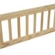 preview thumbnail 7 of 7, Twin Size Wood House-Shaped Floor Bed with Fence and Guardrails, Natural