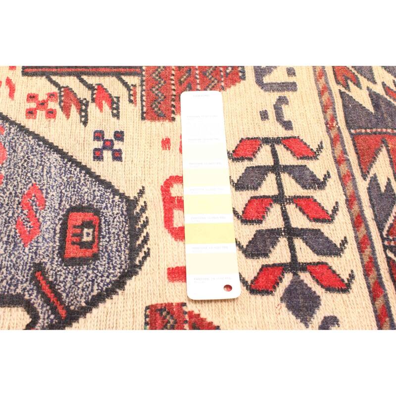 ECARPETGALLERY Hand-knotted Teimani Cream Wool Rug - 3'0 x 4'3