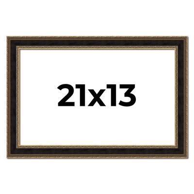 21x13 Frame Gold Antique Vintage Sold Wood Picture Frame | 1.75 Inch