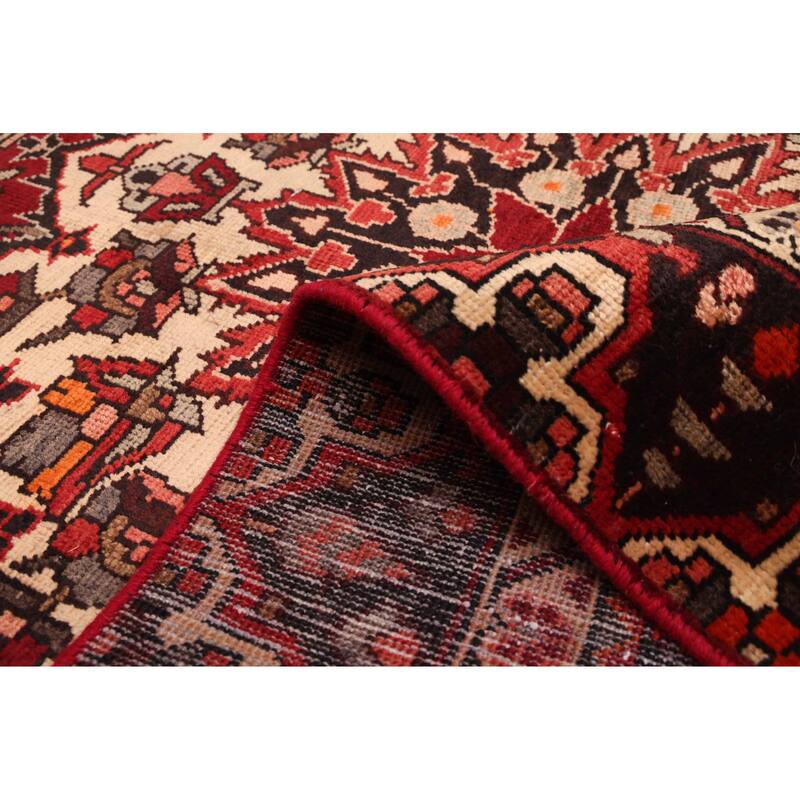 ECARPETGALLERY Hand-knotted Kayseri Vintage Dark Red Wool Rug - 4'7 x 6'8
