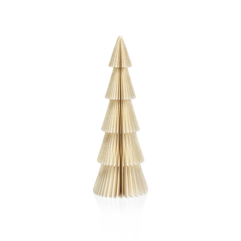 Miriam 8.5" Paper Decorative Tabletop Trees, Set of 6 - Ivory