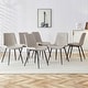 preview thumbnail 19 of 57, Modern Dining Room Kitchen Dining Chair with Black Metal Legs
