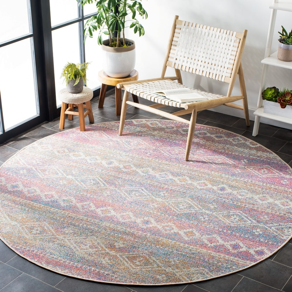 SAFAVIEH Summer Anjan Boho Indoor/ Outdoor Waterproof Patio Backyard Rug