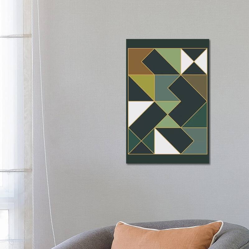iCanvas "Deco Geometric II" by The Old Art Studio Canvas Print - 26x18x1.5