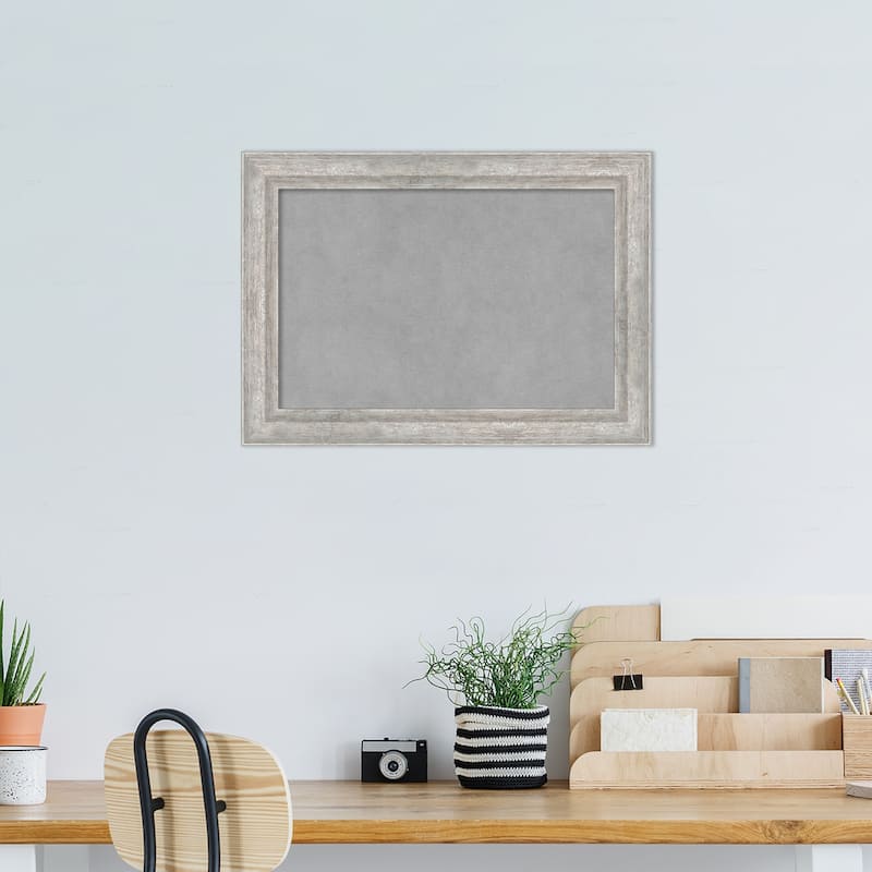 Amanti Art Angled Silver Framed Magnetic Board
