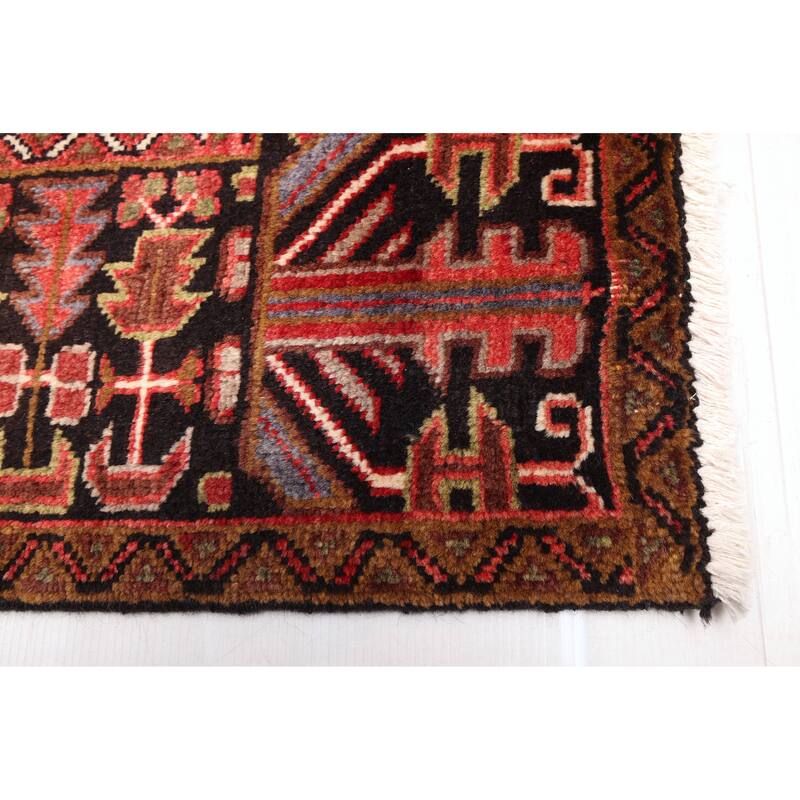 ECARPETGALLERY Hand-knotted Sarabi Dark Red Wool Rug - 6'9 x 9'11