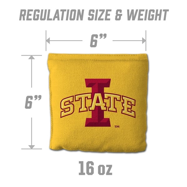 Iowa State Cyclones NCAA Dual Sided Pro Stop & Slide Cornhole Bags