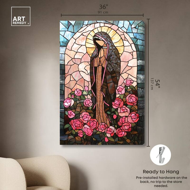 Glass Rosarium Guardian Canvas by Art Remedy, Gallery Wrapped