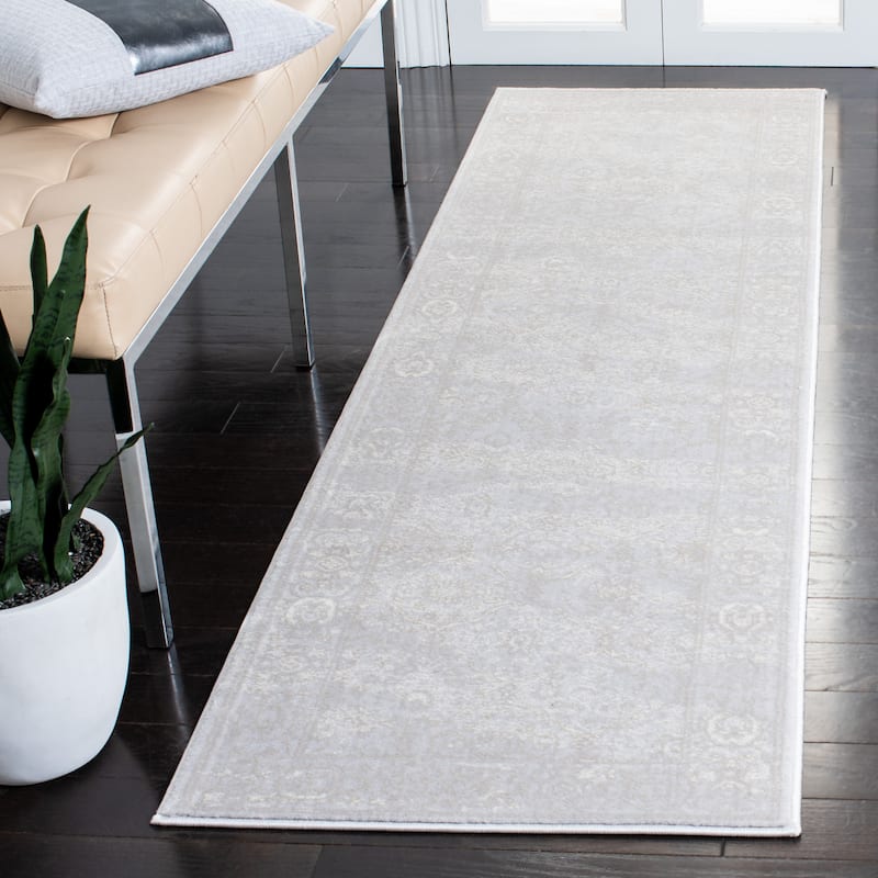 SAFAVIEH Carnegie Allean Modern Oprisa Oriental Rug - 2'3" x 8' Runner - Light Grey/Grey