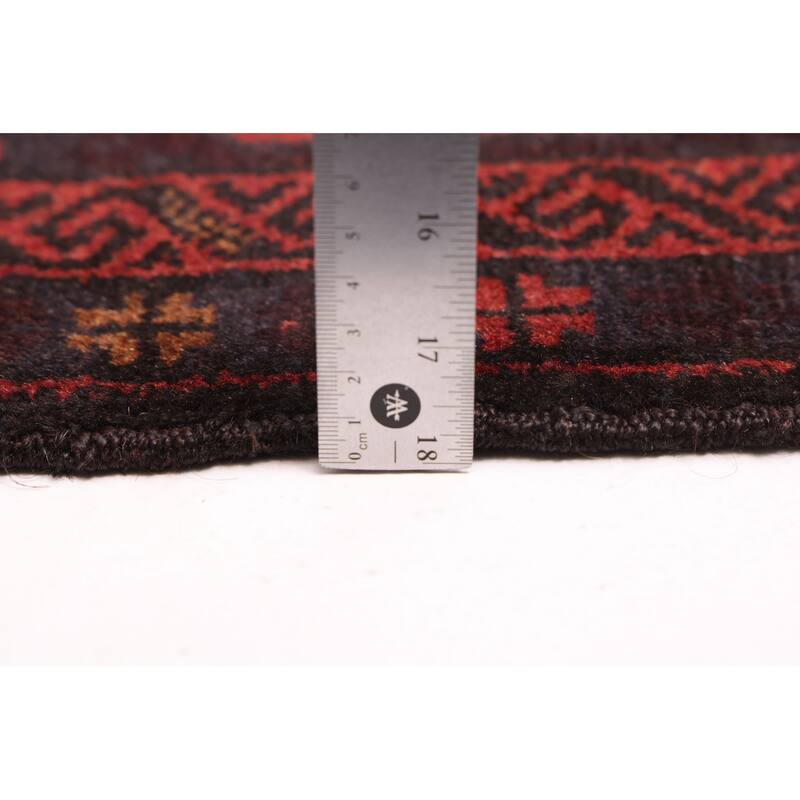 ECARPETGALLERY Hand-knotted Teimani Dark Brown Wool Rug - 3'4 x 5'8