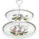 preview thumbnail 1 of 1, Portmeirion Botanic Garden Earthenware 2 Tiered Server - 10 and 8 inch 10 and 8 inch