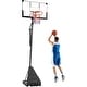 preview thumbnail 2 of 7, Soozier Basketball Hoop Outdoor Portable, 8-10ft Adjustable Basketball Goal