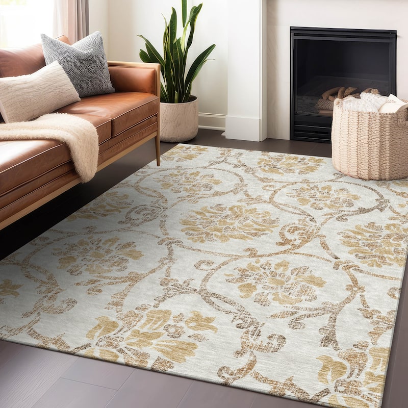 Premium Washable Super Soft Persian Floral Mayfield Rug