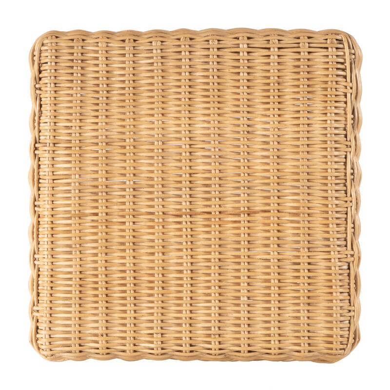 Flora Rattan Scalloped Counter stool