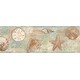 preview thumbnail 2 of 1, Evelina, Quinten Blue Seashells Toss, 33' L X 20.5 W, Wallpaper Border